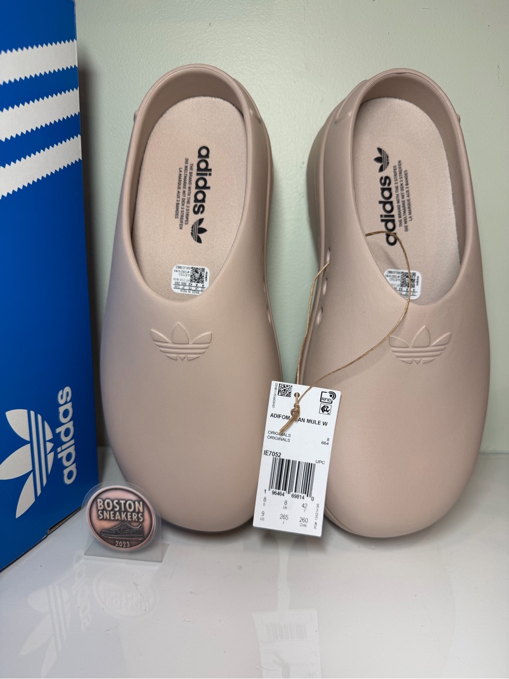adidas - Size 9 - Women's Adifom Stan Mule Originals Taupe IE7052 - New